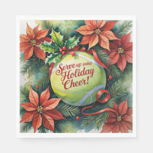 Serviette En Papier Tennis Christmas Festive ball