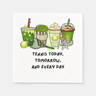 Serviette En Papier Tennis Funny Dire pour la partie de joueur thème t