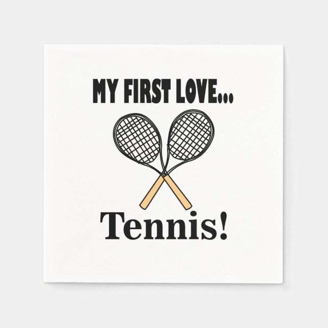 Serviette En Papier Tennis Joueur Anniversaire (Devant)