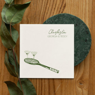 Serviette En Papier Tennis Mariage cocktail serviette