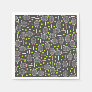 Serviette En Papier Tennis Racket Paper Napkins