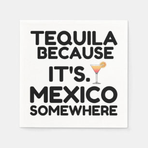 SERVIETTE EN PAPIER TEQUILA MEXICO PARTOUT