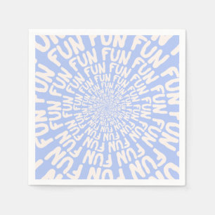 Serviette En Papier Terme amusant répétant la crème spirale lilas viol