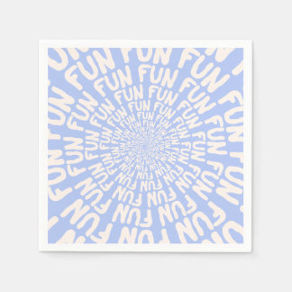 Serviette En Papier Terme amusant répétant la crème spirale lilas viol