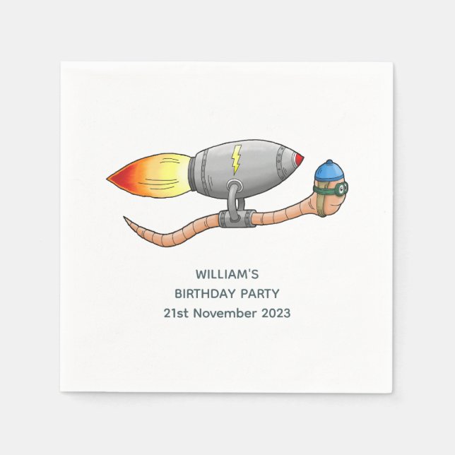 Serviette En Papier Terme de fusée (Devant)