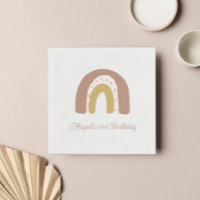 Terracotta Boho Arc-en-ciel minimaliste fête d'ann