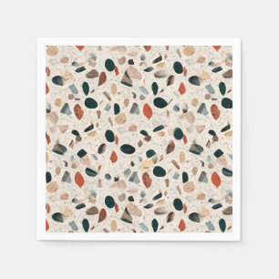 Serviette En Papier Terrazzo