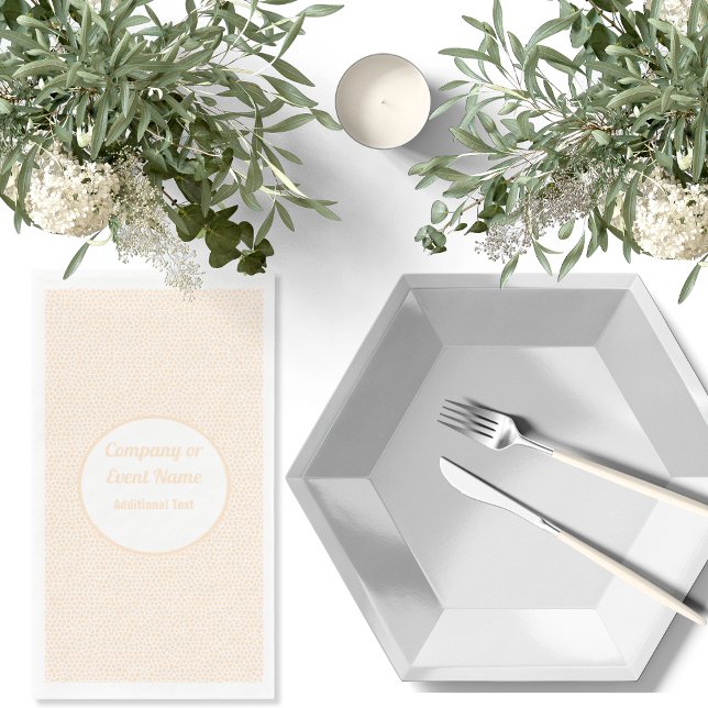 Serviette En Papier Terrazzo - Pêche à l'orange - Serviettes (Terrazzo - Orange Peach - Napkins by Leapfroglisics Shop)