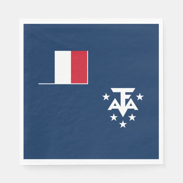 Serviette En Papier Terres australes françaises de l'Antarctique (Devant)