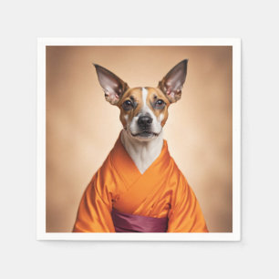 Serviette En Papier Terrier brésilien bouddhiste