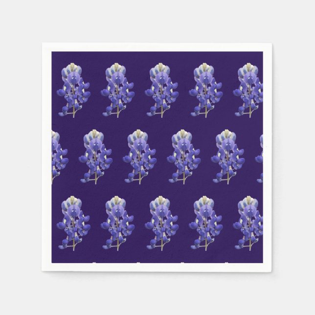 Serviette En Papier Texas Bluebonnet (Devant)