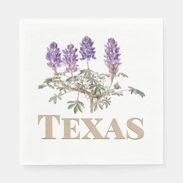 Serviette En Papier Texas Bluebonnet 2 (Devant)