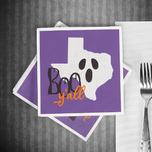 Serviette En Papier Texas Boo Y'all Halloween
