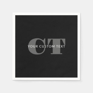 Serviette En Papier Texte modifiable en gras pour les affaires ou les