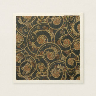 Serviette En Papier Textile français des années 1940 vintage
