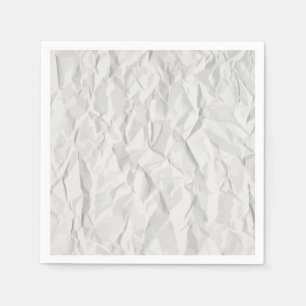 Serviette En Papier Texture de papier froissée par blanc