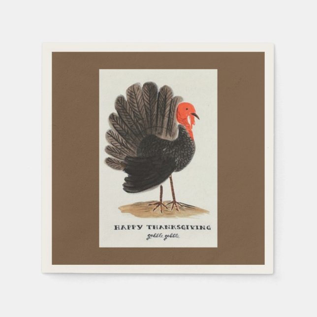 Serviette En Papier Thanksgiving (Devant)