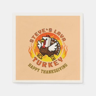 Serviette En Papier Thanksgiving Steve's Lava Turkey Plate