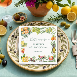 Serviette En Papier That's Amore Cocktail de mariage Citrus Italien