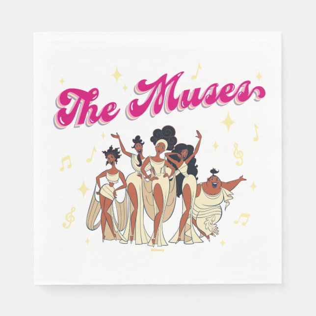 Serviette En Papier The Muses Napkins (Devant)