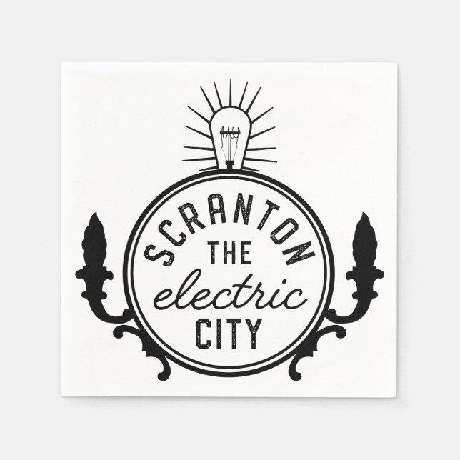 Serviette En Papier The Office Lazy Scranton The Electric City Tote (Devant)