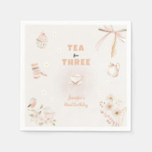 Thé pour trois fête d'anniversaire pour filles