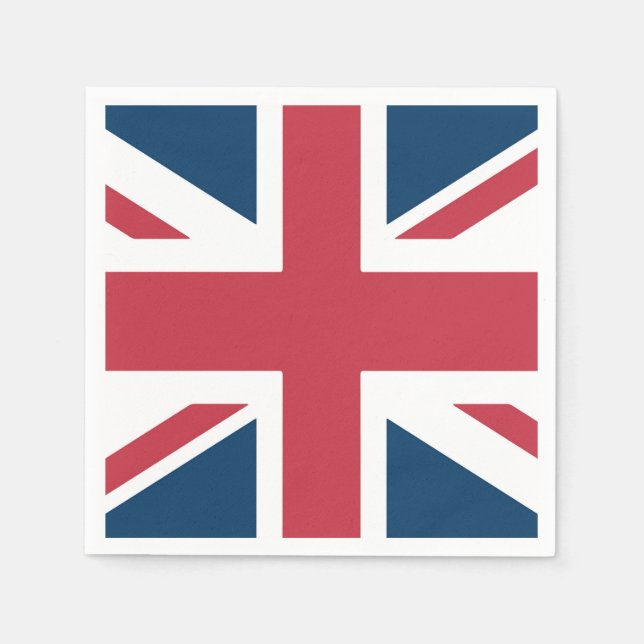 Serviette En Papier The Union Jack British Flag (Devant)
