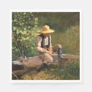 Serviette En Papier The Whittling Boy (par Winslow Homer)