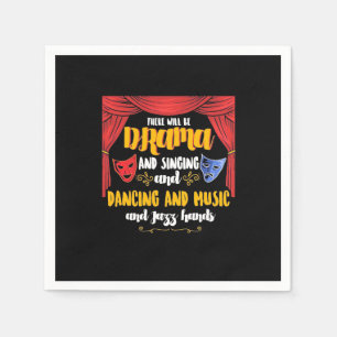 Serviette En Papier Théâtre Il y aura un drame