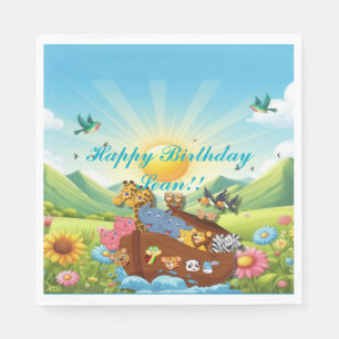 Serviette En Papier Thème Arche de Noah