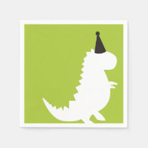 Thème d'anniversaire Dinosaur vert baby shower gar