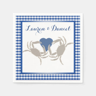 Serviette En Papier Thème de la fête de bouillie de crabe