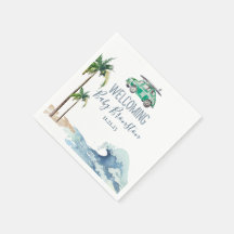 Thème de surf Baby shower Invitation Plage Bébé