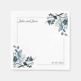 Serviette En Papier Thème Fleur Orientale