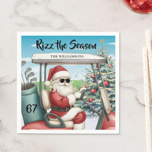 Serviette En Papier Thème Golf Rizz la Saison 67 Nom