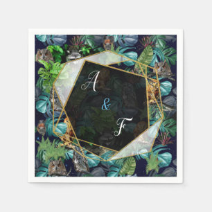 Serviette En Papier Thèmes de fête nocturne