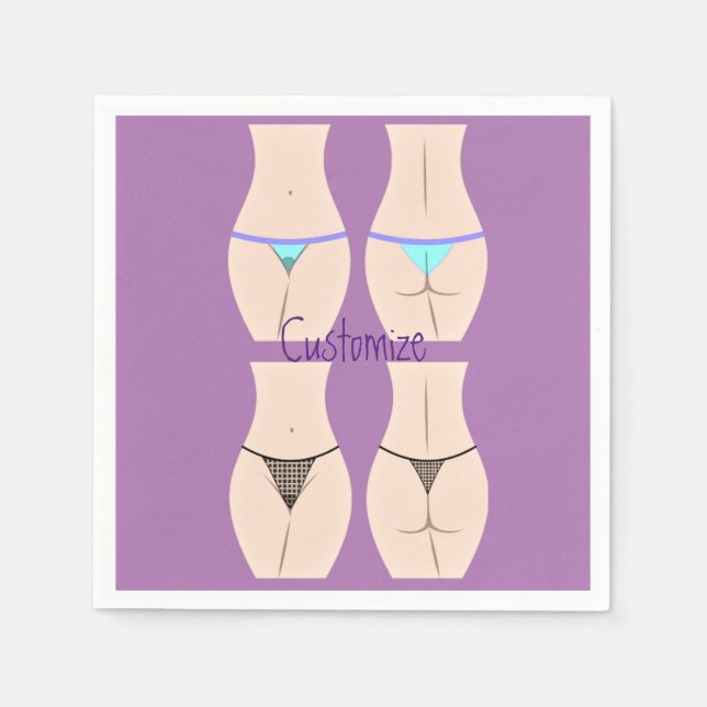 Serviette En Papier Thong Panty Thunder_Cove (Devant)