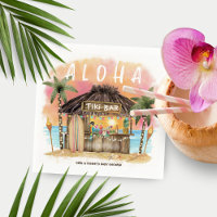 Tiki Beach Bar Surf tropical et Baby shower de mer