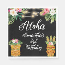 Tiki Hawaiian Aloha Tropical Birthday Luau Party