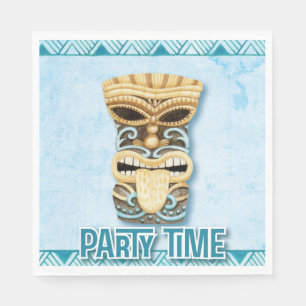 Serviette En Papier Tiki Luau Hawaiian Beach Party