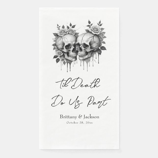 Serviette En Papier Til Death Halloween Mariage Napkin (Devant)