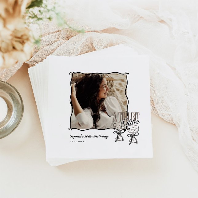 Serviette En Papier Tini Bit Vider Espresso Martini Party Photo Napkin (Créateur téléchargé)
