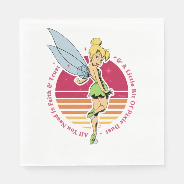 Serviette En Papier Tinker Bell | Petit peu de poussière de pixie (Devant)
