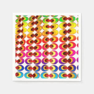 Serviette En Papier Tissu psychédélique