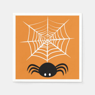 Serviette En Papier Toile d'araignée d'Halloween