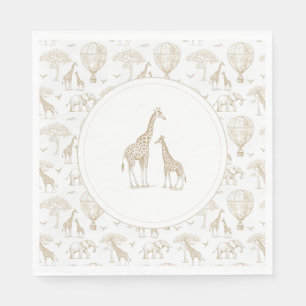 Serviette En Papier Toile de Baby shower classique Little Wild