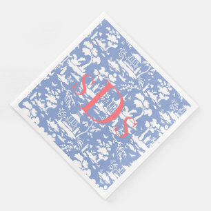 Serviette En Papier Toile monogramique Napkins