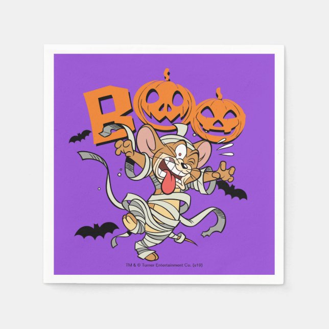 Serviette En Papier Tom & Jerry | Jerry est si effrayant (Devant)