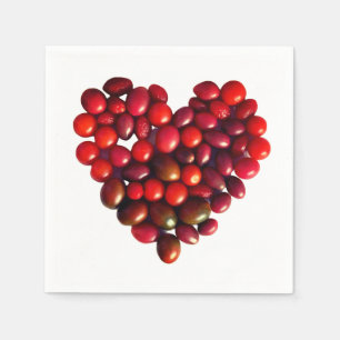 Serviette En Papier Tomates Heart
