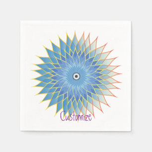 Serviette En Papier Tonnerre de Mandala Lotus Blossom